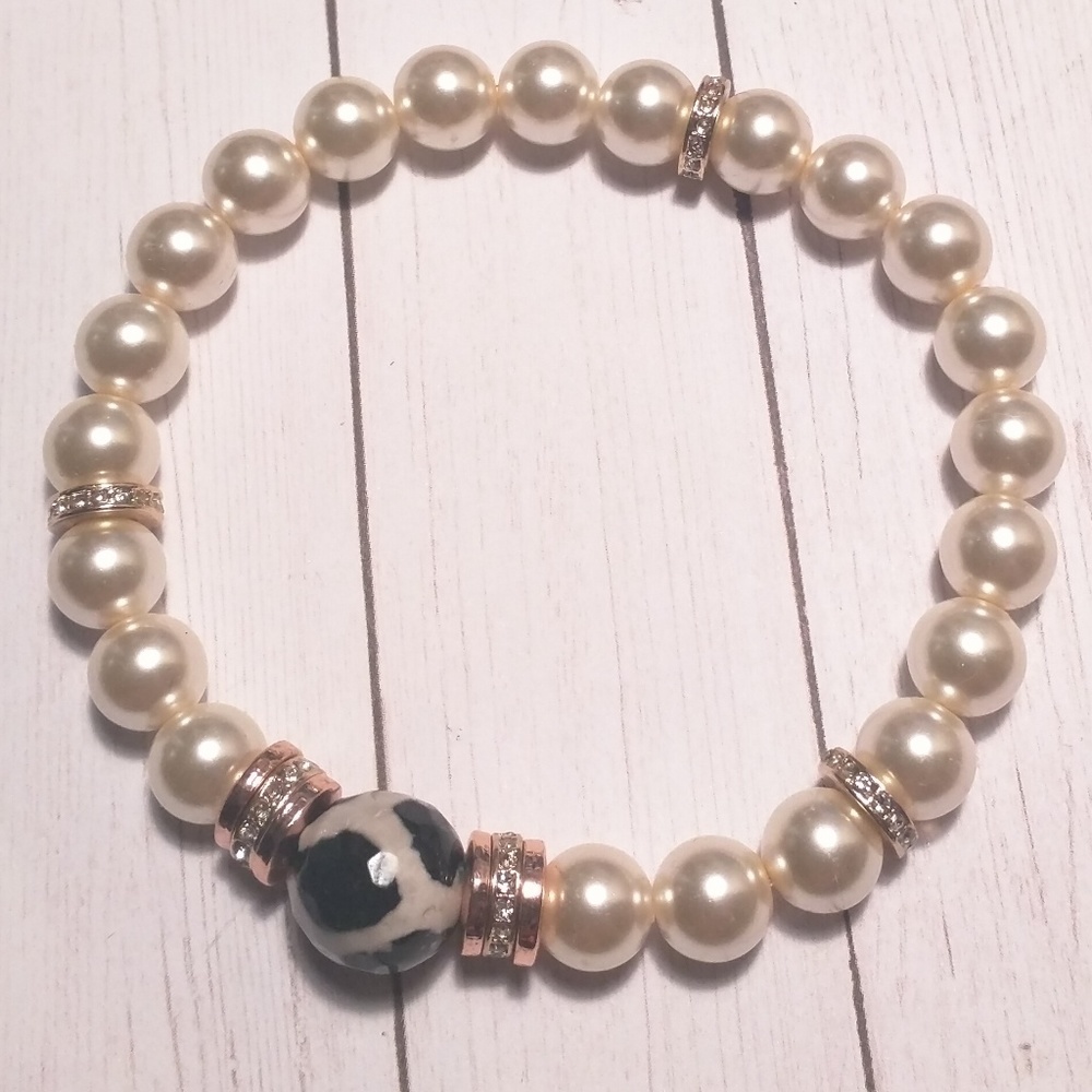 Fancy Agate Accent Bracelet